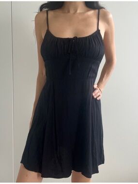 Urban Outfitters Black Spaghetti Strap Mini Dress